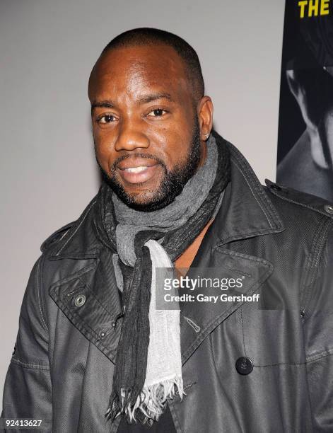 Actor Malik Yoba attends "The Power Of The Invisible Sun" book launch party at Donna Karan's Urban Zen Center at the Stephen Weiss Studio on October...