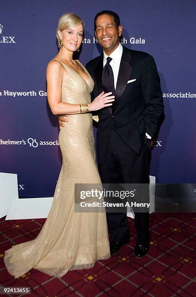 Hilary Gumbel and Bryant Gumbel attend the 2009 Alzheimer's Association Rita Hayworth Gala at The Waldorf=Astoria on October 27, 2009 in New York...