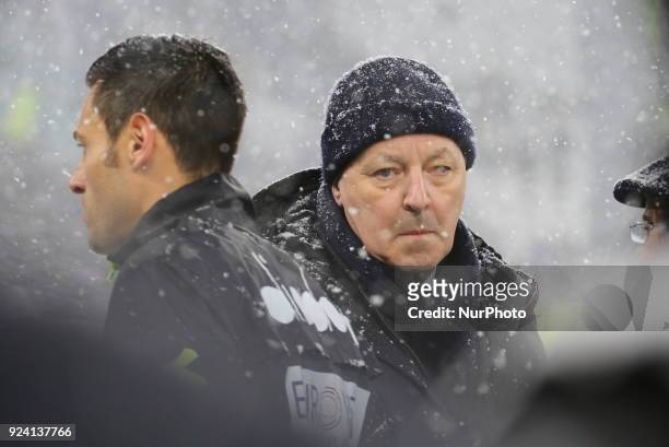 Giuseppe Marotta, general manager of Sports Area of Juventus FC, before the serie A football match between Juventus FC and Atalanta BC on 25 February...
