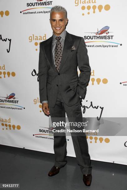 Television personality Jay Manuel attends the 2009 GLAAD Media Awards at New World Stages on October 27, 2009 in New York City.