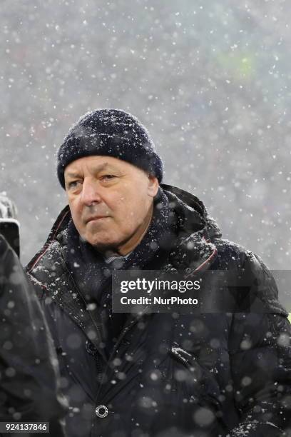 Giuseppe Marotta, general manager of Sports Area of Juventus FC, before the serie A football match between Juventus FC and Atalanta BC on 25 February...