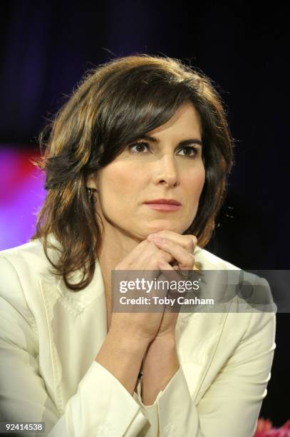 Amy Holmes participates in a panel discussion at the 2009 Women's Conference held at Long Beach Convention Center on October 27, 2009 in Long Beach,...