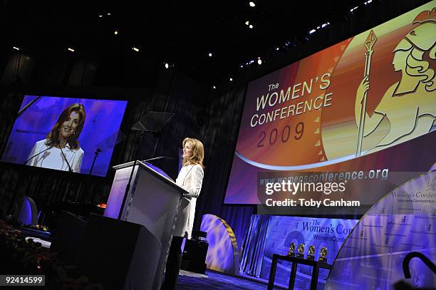 Caroline Kennedy speaks at the 2009 Women's Conference held at Long Beach Convention Center on October 27, 2009 in Long Beach, California.