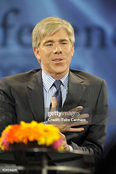 David Gregory participates in a panel discussion at the 2009 Women's Conference held at Long Beach Convention Center on October 27, 2009 in Long...