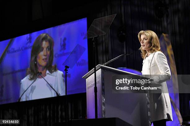 Caroline Kennedy speaks at the 2009 Women's Conference held at Long Beach Convention Center on October 27, 2009 in Long Beach, California.