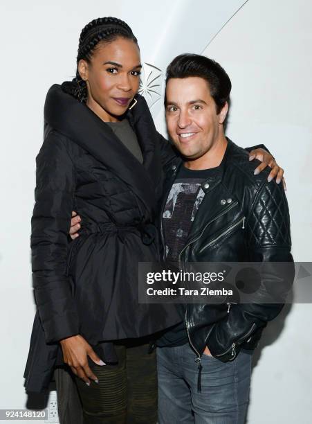 Singer Michelle Williams and Steven Grossman attend Steven Grossman's 40th birthday party hosted by The IE Group at STK Los Angeles on February 24,...