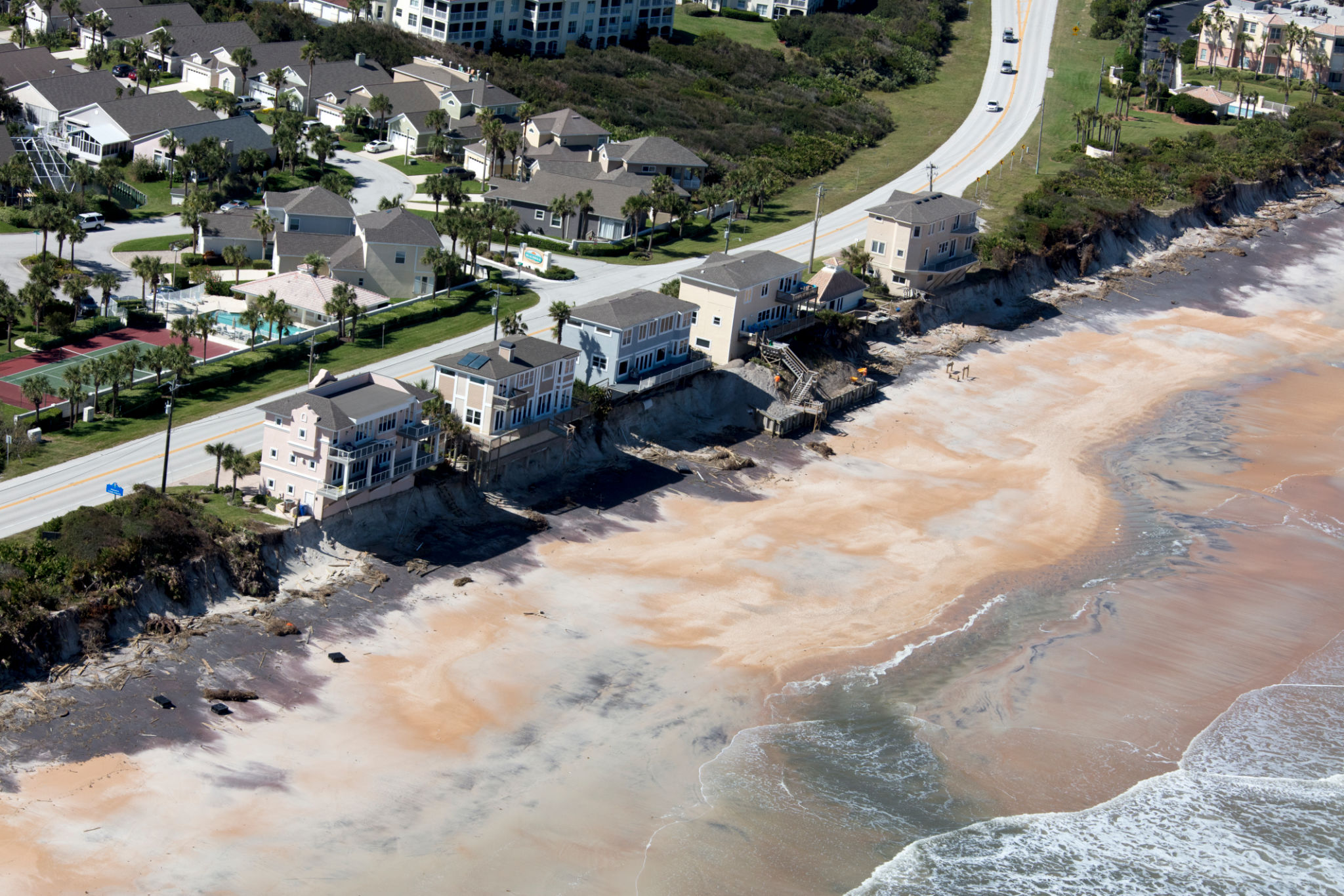 Aerial view of Vilano Beach Florida Aerial view of Vilano Beach Florida