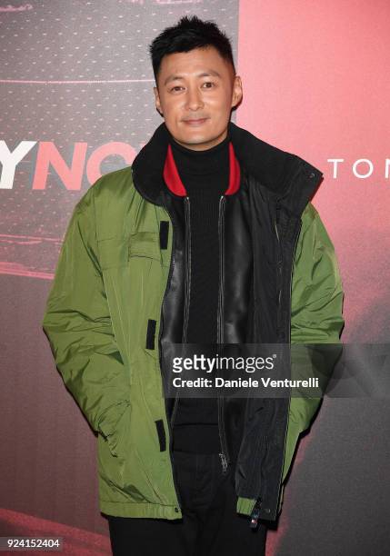 Shawn Yue attends the Tommy Hilfiger show during Milan Fashion Week Fall/Winter 2018/19 on February 25, 2018 in Milan, Italy.