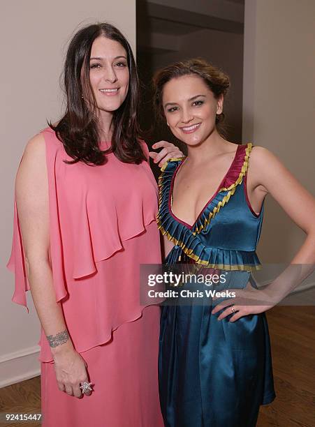 Designer Corey Lynn Calter and actress Rachael Leigh Cook attend a dinner hosted by Calter presenting her Spring 2010 collection on October 27, 2009...