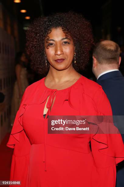 Melanie La Barrie attends the 18th Annual WhatsOnStage Awards at the Prince Of Wales Theatre on February 25, 2018 in London, England.