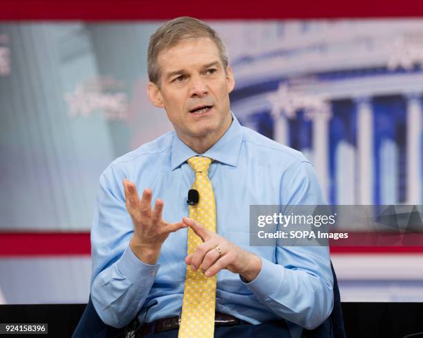 Representative Jim Jordan , Representative for Ohio's 4th congressional district, at the Conservative Political Action Conference sponsored by the...