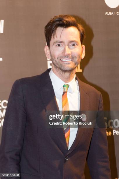 David Tennant attends the European Premiere of 'You, Me and Him' during the 14th Glasgow Film Festival at Glasgow Film Theatre on February 25, 2018...