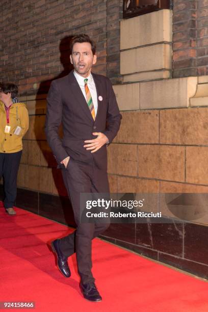 David Tennant attends the European Premiere of 'You, Me and Him' during the 14th Glasgow Film Festival at Glasgow Film Theatre on February 25, 2018...