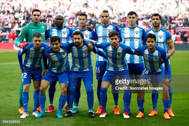 Top, ,Roberto of Malaga CF, Brown Ideye of Malaga CF, Luis Hernandez of Malaga CF, Youssef En Nesyri of Malaga CF, Diego Gonzalez of Malaga CF,...