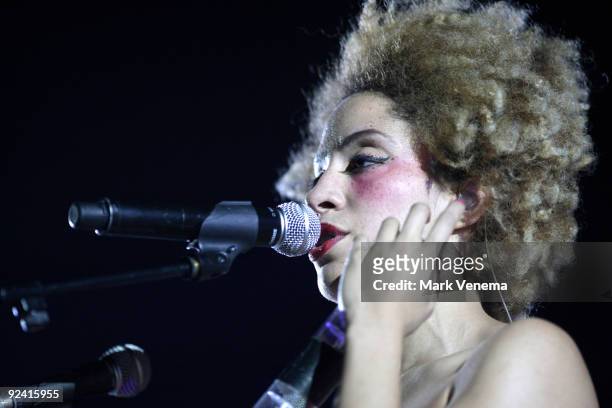 Martina Topley Bird performs live with Massive Attack at Heineken Music Hall on October 27, 2009 in Amsterdam, Netherlands.