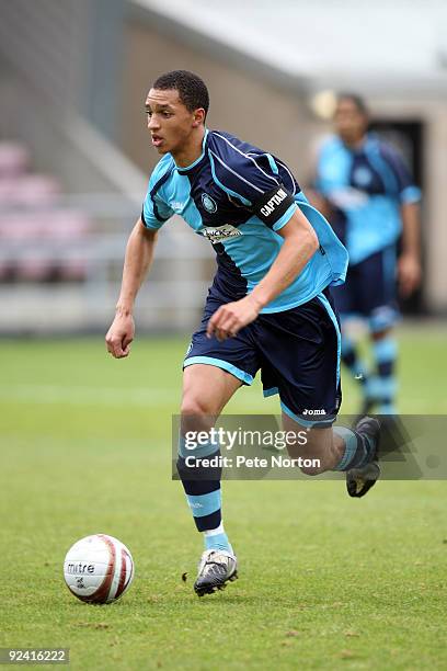 Lewis Montrose of Wycombe Wanderers in action during the Totesport.Com Combination League Match between Northampton Town Res and Wycombe Wanderers...