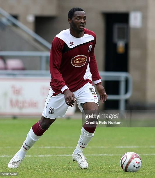 Patrick Kanyuka of Northampton Town in action during the Totesport.Com Combination League Match between Northampton Town Res and Wycombe Wanderers...