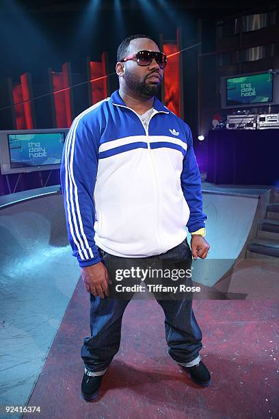 Raekwon performs on Fuel TV's "The Daily Habit on October 27, 2009 in Los Angeles, California.