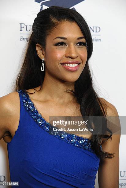 Actress Kali Hawk attends the 2009 Fullfillment Fund annual stars benefit gala at Beverly Hills Hotel on October 26, 2009 in Beverly Hills,...