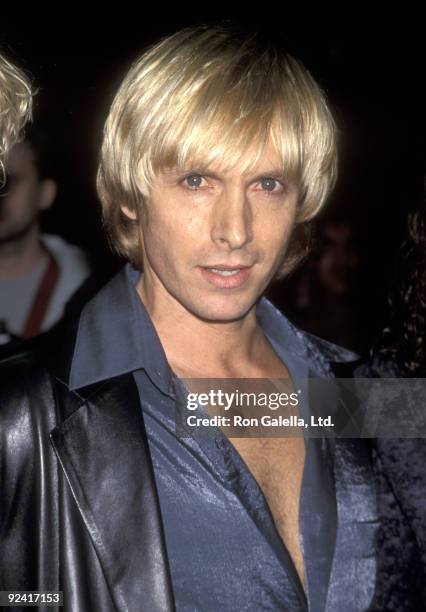 Fashion Designer Marc Bouwer attends the "Velvet Goldmine" New York City Premiere on October 26, 1998 at Village East Theater in New York City, New...
