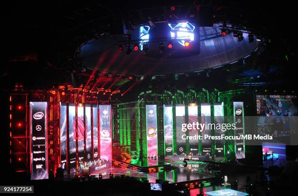 General view of Spodek Arena during Dota 2 Major Final match between Vici Gaming and Virtus.pro on February 25, 2018 in Katowice, Poland.