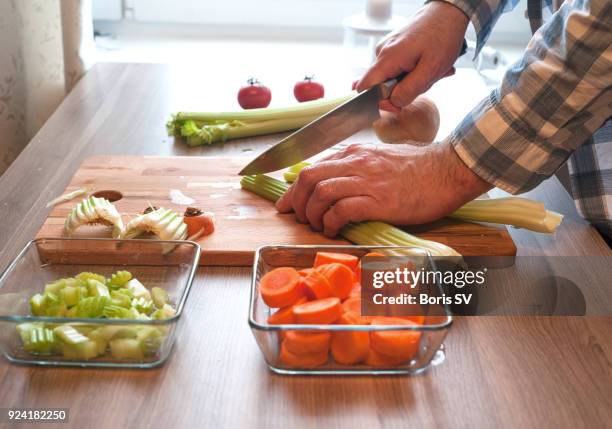 making bean soup - celery soup stock pictures, royalty-free photos & images