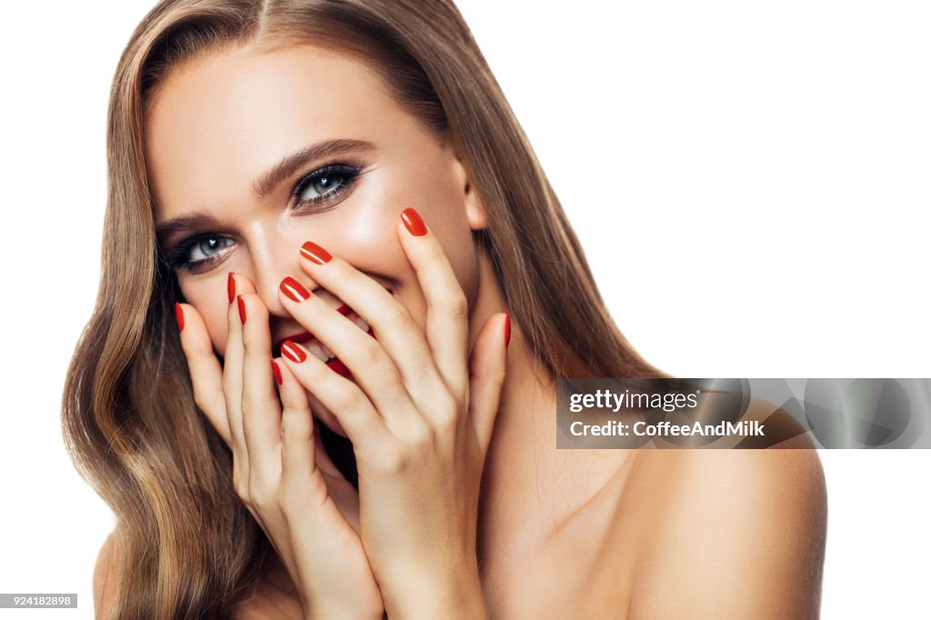 Beautiful cheerful woman
