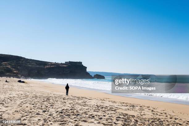 General view of the Praia do Norte beach where the Capitulo Perfeito event was hosted. An event that brings together some of the best free surfers in...