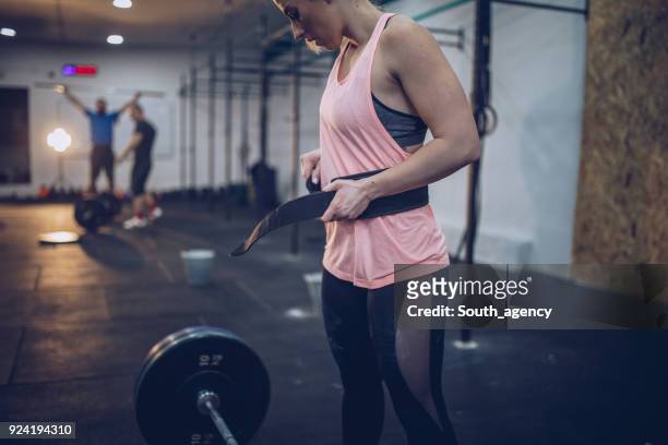 ready for weightlifting - belt stock pictures, royalty-free photos & images