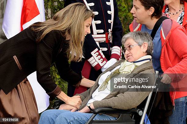 Princess Letizia of Spain attends the Red Cross Fundraising Day on October 28, 2009 in Madrid, Spain.