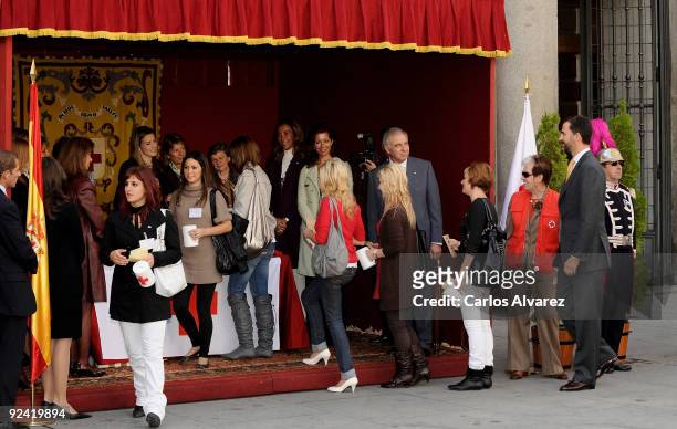 Prince Felipe of Spain attends the Red Cross Fundraising Day on October 28, 2009 in Madrid, Spain.