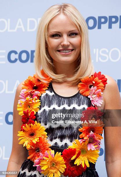 Actress Malin Akerman attends the "Couples Retreat" Photocall at Hassler Hotel on October 28, 2009 in Rome, Italy.