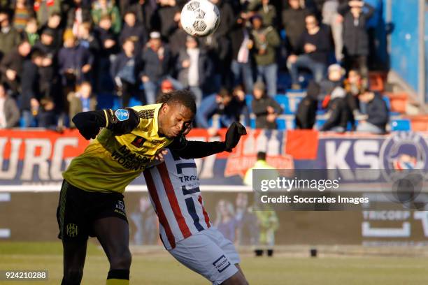 Tsiy Ndenge of Roda JC during the Dutch Eredivisie match between Willem II v Roda JC at the Koning Willem II Stadium on February 25, 2018 in Tilburg...