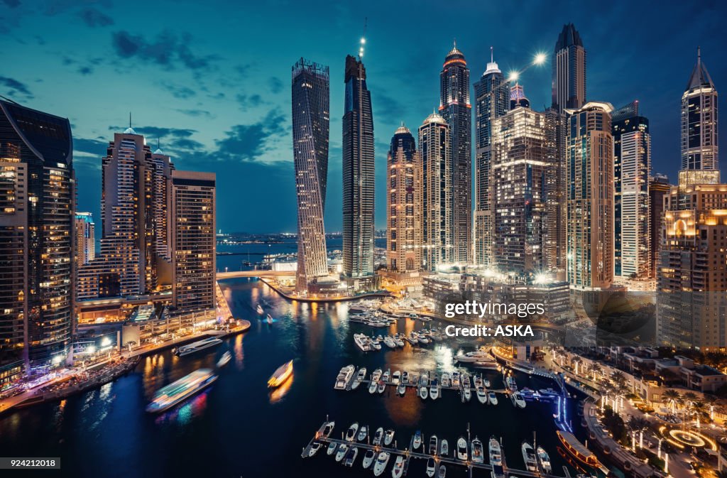 Skyline di Dubai Marina
