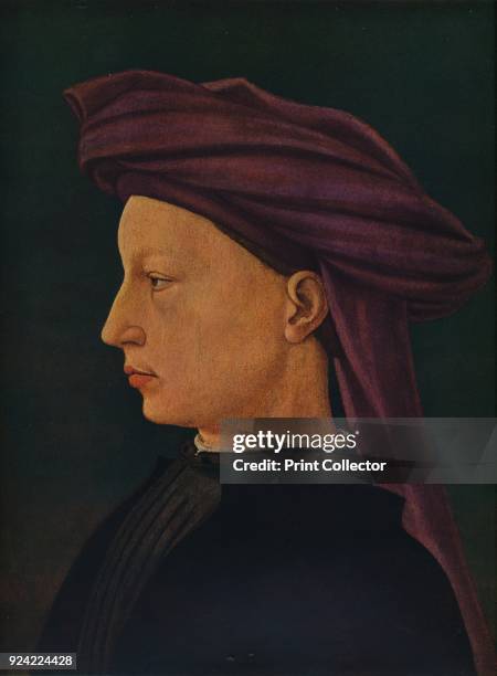 'Profile Portrait of a Young Man', c1425. The painting is part of the collection of the National Gallery of Art, Washington DC. From Masterpieces of...