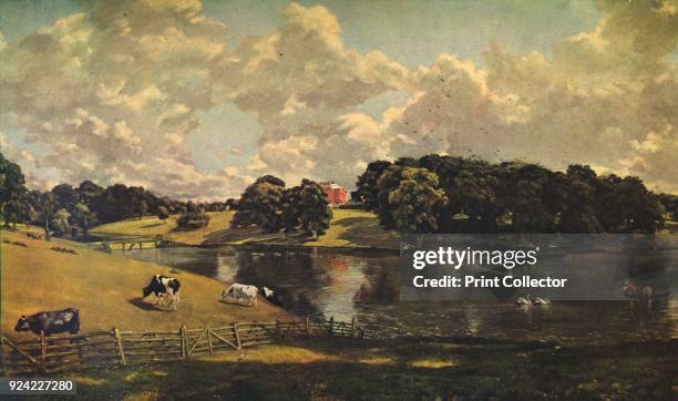 'Wivenhoe Park, Essex', 1816. The painting is part of the Widener Collection, National Gallery of Art, Washington DC. From Masterpieces of Painting,...