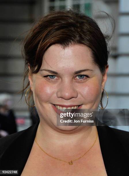 Comediene Katy Brand arrives at the 'Is Anybody There?' Gala Premiere at the Curzon Mayfair Cinema on April 29, 2009 in London, England.