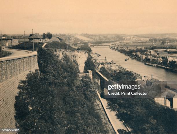 'Panorama de la Meuse vu de la route Merveilleuse', c1900. From Namur. [Ern. THILL, Bruxelles] Artist Unknown.