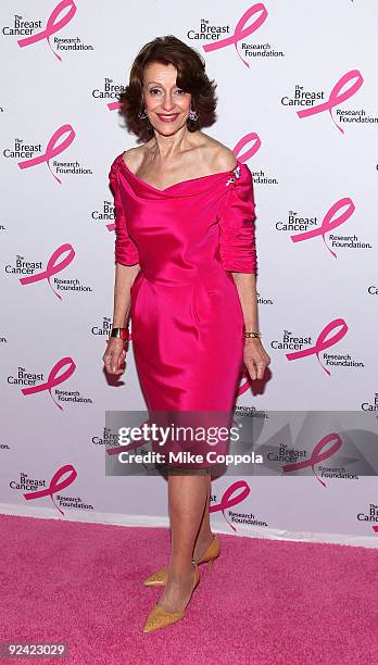 Philanthropist Evelyn Lauder attends the Humanitarian Award ceremony from The Breast Cancer Research Foundation at The Waldorf=Astoria on October 28,...