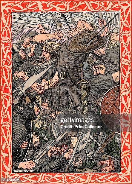 'The Death of Harold, 1902. Death of King Harold, Battle of Hastings, 1066 . Harold II was nominated as his successor as King of Angles and Saxons by...
