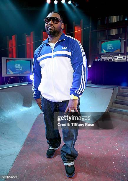 Raekwon performs on Fuel TV's "The Daily Habit on October 27, 2009 in Los Angeles, California.