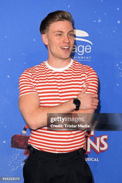 Jannik Schuemann attends the 'Mary Poppins' Musical Premiere at Stage Theater on February 25, 2018 in Hamburg, Germany.
