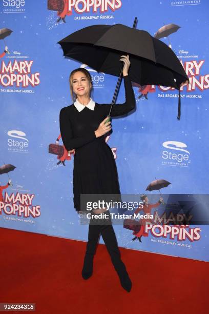 Mandy Grace Capristo attends the 'Mary Poppins' Musical Premiere at Stage Theater on February 25, 2018 in Hamburg, Germany.