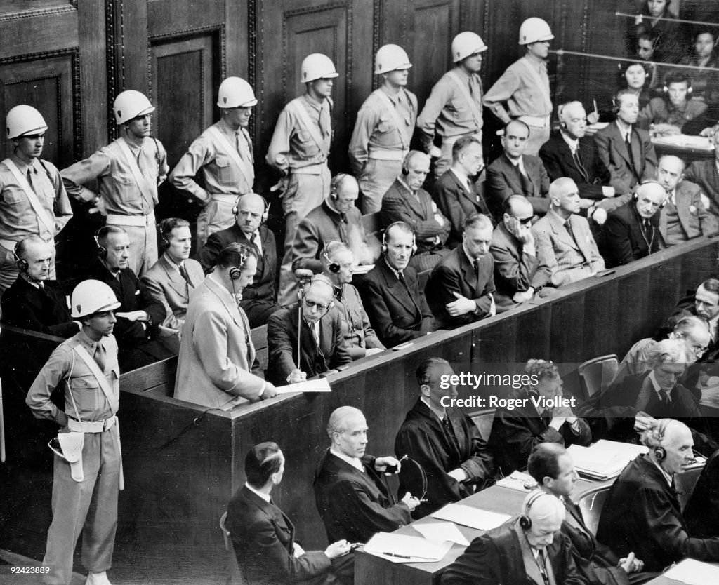 The defendants of the Nuremberg