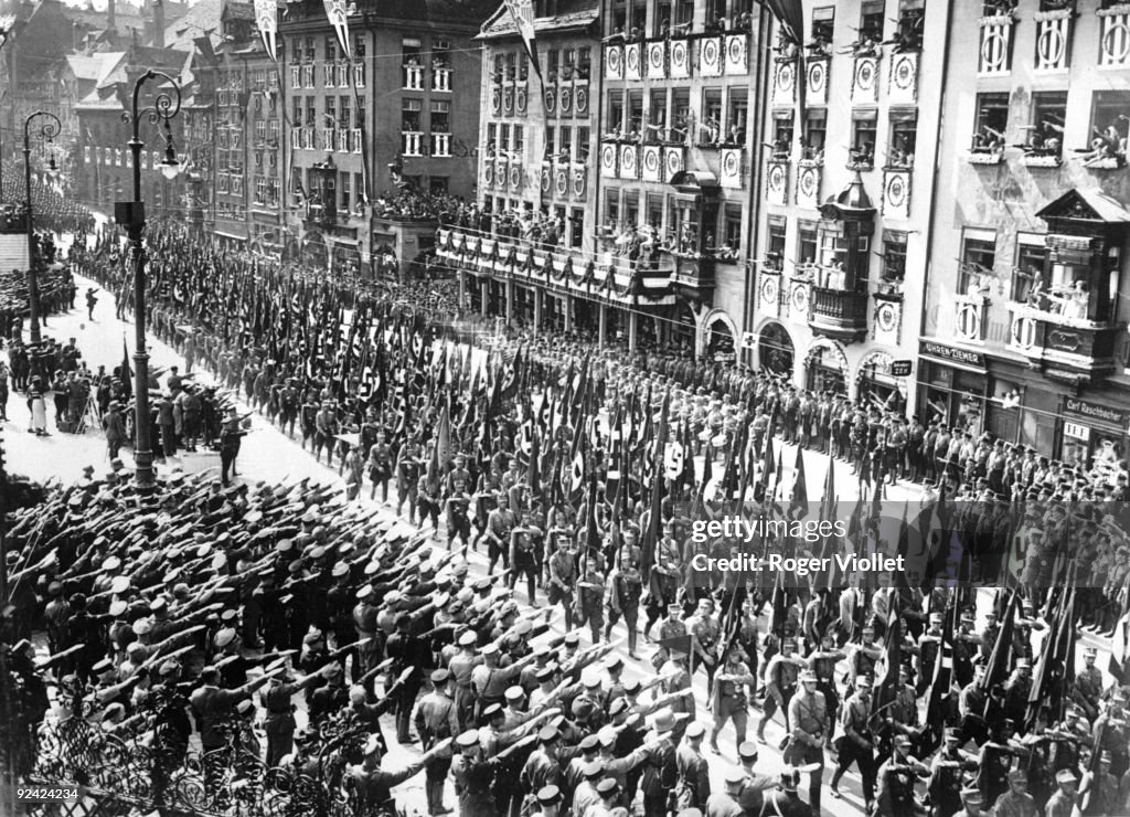 Nazi Germany Nazi Congress in Nuremberg . Parade of Nazi forces in front of... News ...