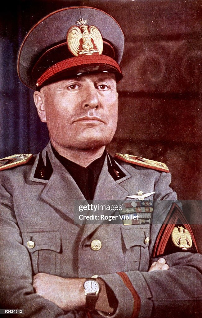 Benito Mussolini (1883-1945), Italian statesman,