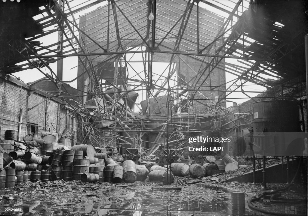 Factory Ww2 Building World War II. Bombed factory in France. News Photo - Getty Images