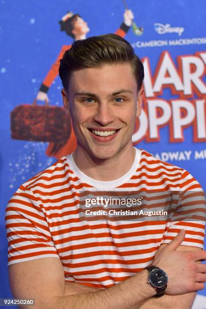 Jannik Schuemann attends "Mary Poppins" Musical Premiere at Stage Theater an der Elbe on February 25, 2018 in Hamburg, Germany.