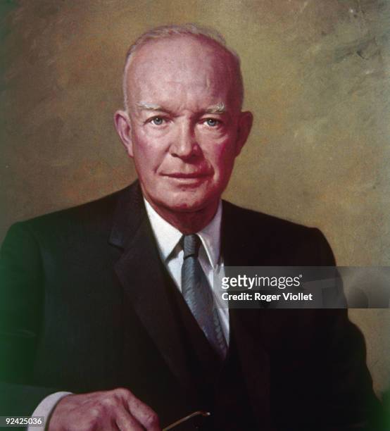 Dwight David Eisenhower , American General and statesman, president of the United States from 1953 to 1961.