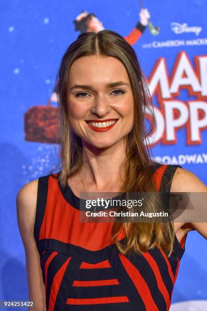 Josephin Busch attends "Mary Poppins" Musical Premiere at Stage Theater an der Elbe on February 25, 2018 in Hamburg, Germany.